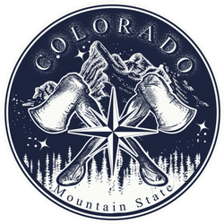 Colorado Mountain State Slogan Sticker