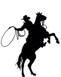 Cowboy And Horse Sticker