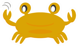 Crab Clip Art & Cartoon Sticker
