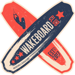 Crossed Wakeboards Sticker