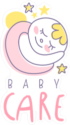 Cute Baby Care Sticker