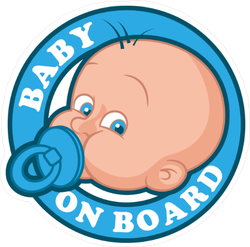 cute baby on board sign