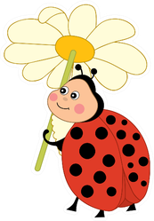 Cute Cartoon Funny Ladybug Sticker
