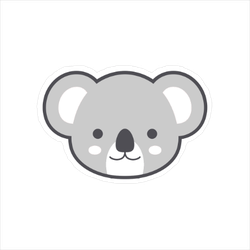 Cute Koala Face Sticker
