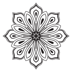 Cute Mandala Tattoo Sticker