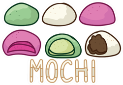 Cute Mochi Assortment Sticker
