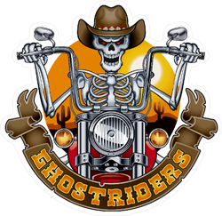Ghostriders Cowboy Sticker