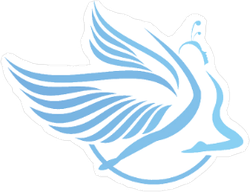 Dancing Angel Icon Sticker