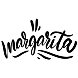 Decorative Margarita Cocktail Lettering Sticker
