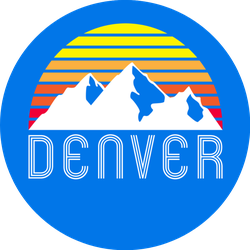 Denver Mountain Colorado Sticker