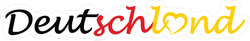 Deutschland Logo Text Sticker