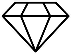 Diamond Icon Vector Illustration Sticker