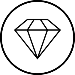 Diamond in Circle Sticker