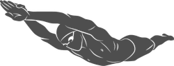 Diving Swimmer Sticker