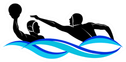 Logo Water Polo Two Players Sticker