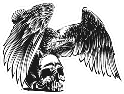 Eagle And Skull Sticker