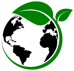 Earth With Green Plant Sticker