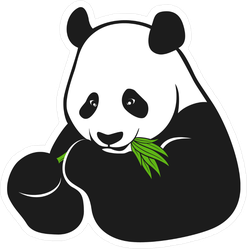 Eating Panda Sticker