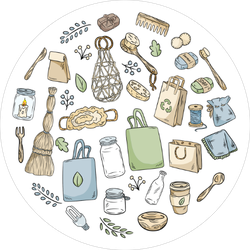 Eco Friendly Doodles Sticker