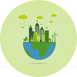Eco Friendly Earth Sticker