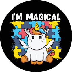 Autism Awareness I'm Magical Unicorn Sticker