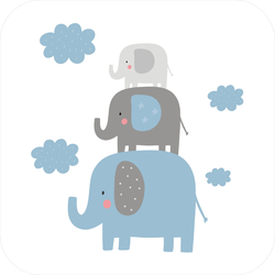 Elephant Stack Sticker
