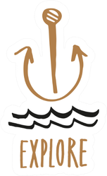 Explore Anchor Sticker