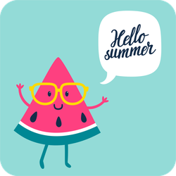 Watermelon Slice Summer Sticker