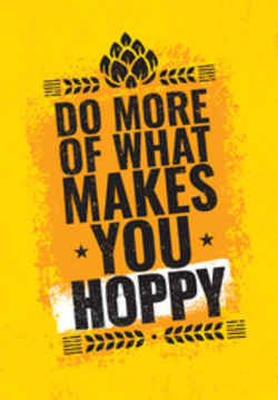 Do More Of What Makes You Hoppy Beer Sticker
