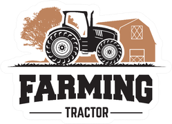 Farming Tractor Illustration Sticker