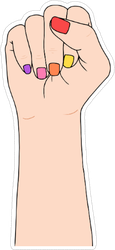 Fighting Fist Nail polish Sticker
