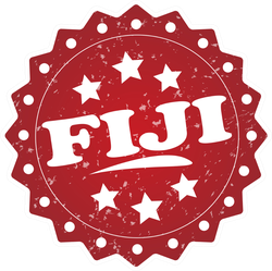 Fiji Grunge Stamp Sticker