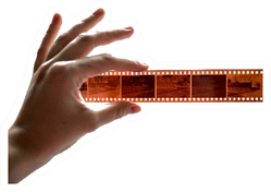 Film Photography Special Envelope Slips Held Up Sticker