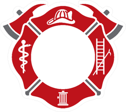 Fire Department Symbol Sticker