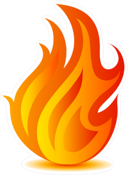 Fire Flame Sticker