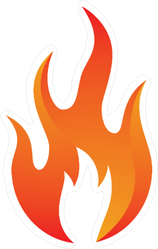 Fire Icon Sticker