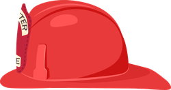 Fireman Helmet Side View Sticker