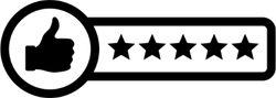 Five Star Rating Sticker