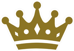 Flat Crown with Details Sticker