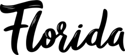 Florida Hand Drawn Lettering Sticker
