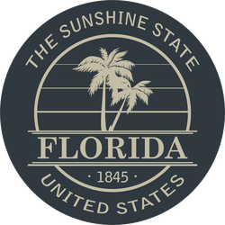 Florida The Sunshine State Sticker