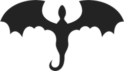Flying Winged Dragon Cutout Sticker