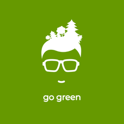 Forest In Hair Go Green Sticker