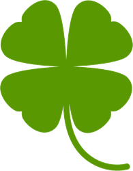 stickers Premium cutout vinyl decals Choose any color. Four-leaf clover