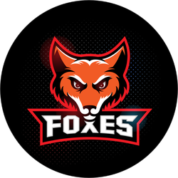 Fox Mascot with Logo Type Sticker