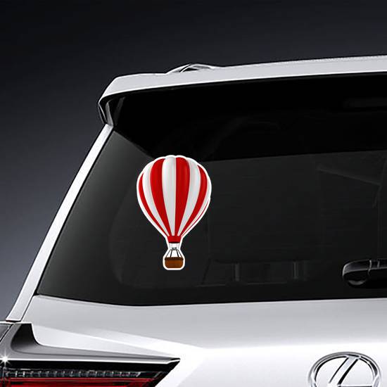 3d Colorful Hot Air Balloon Sticker example 