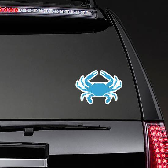 Flower Crab Blue Swimmer Sticker
