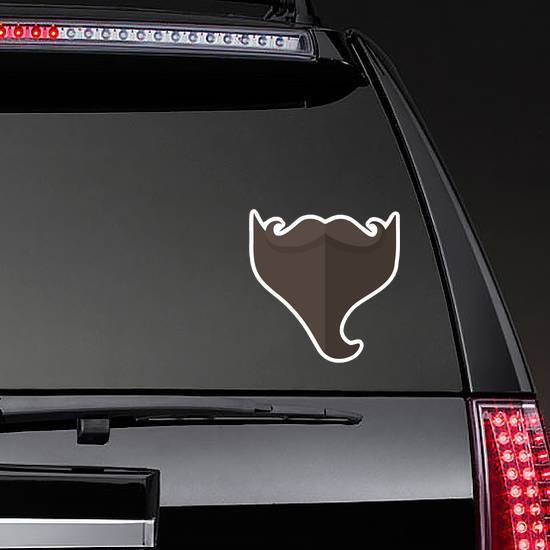 Vintage Man Mustache Beard Sticker example