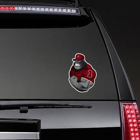 Terrible Gorilla Athlete Sticker