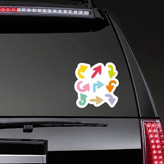 Cute Colorful Arrows Sticker example 